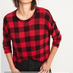 Old navy oversized Buffalo checkered sweater